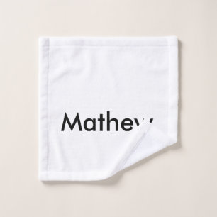 Einfache Anfangsbuchstaben Monogramm fügen Sie Ih Waschlappen