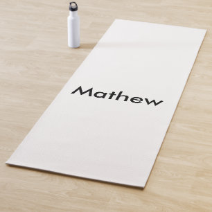 Einfache Anfangsbuchstaben Monogramm fügen Sie Ih Yogamatte
