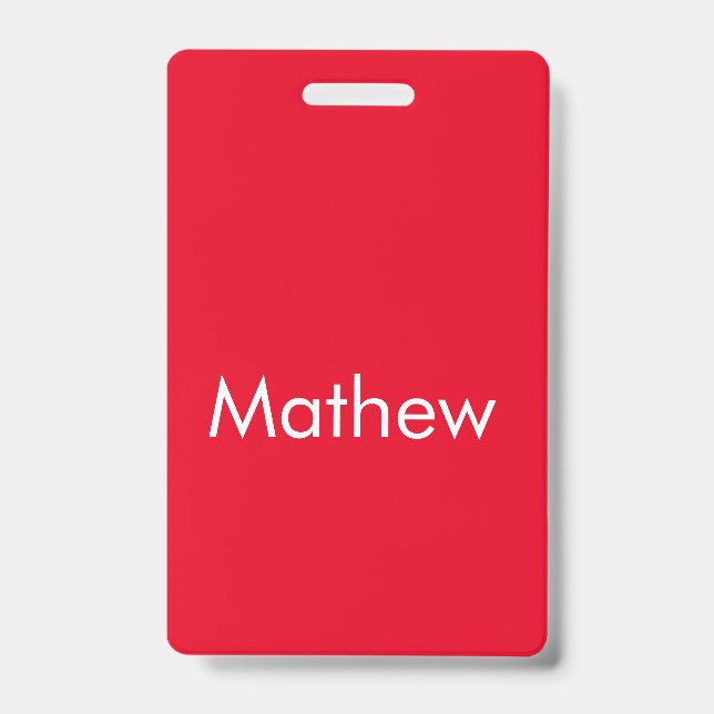 Einfache Anfangsbuchstaben Monogramm fügen Sie Ihr Ausweis (Vorderseite)