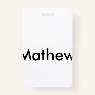 Einfache Anfangsbuchstaben Monogramm fügen Sie Ihr Ausweis