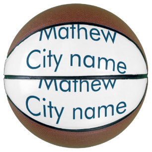 Einfache Anfangsbuchstaben Monogramm fügen Sie Ihr Basketball