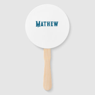 Einfache Anfangsbuchstaben Monogramm fügen Sie Ihr Fächer