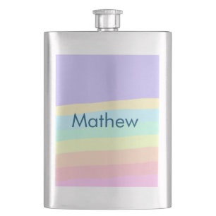 Einfache Anfangsbuchstaben Monogramm fügen Sie Ihr Flachmann