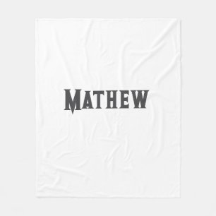 Einfache Anfangsbuchstaben Monogramm fügen Sie Ihr Fleecedecke