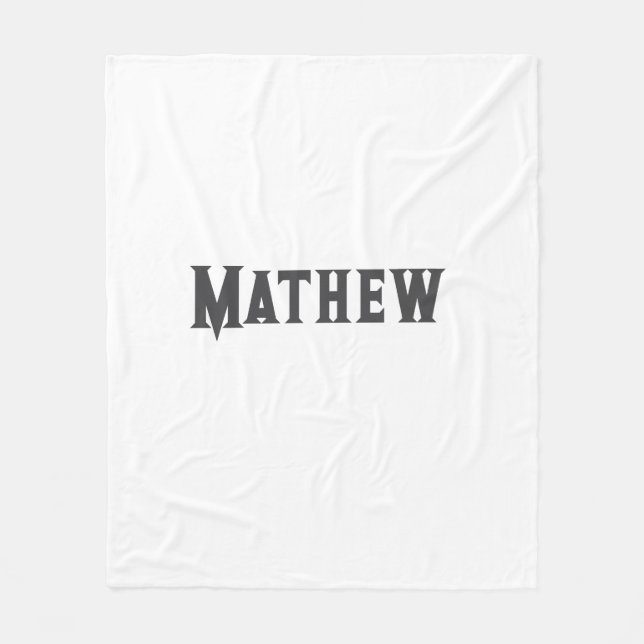 Einfache Anfangsbuchstaben Monogramm fügen Sie Ihr Fleecedecke (Vorderseite)