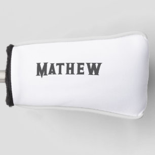 Einfache Anfangsbuchstaben Monogramm fügen Sie Ihr Golf Headcover
