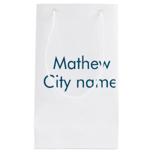 Einfache Anfangsbuchstaben Monogramm fügen Sie Ihr Kleine Geschenktüte