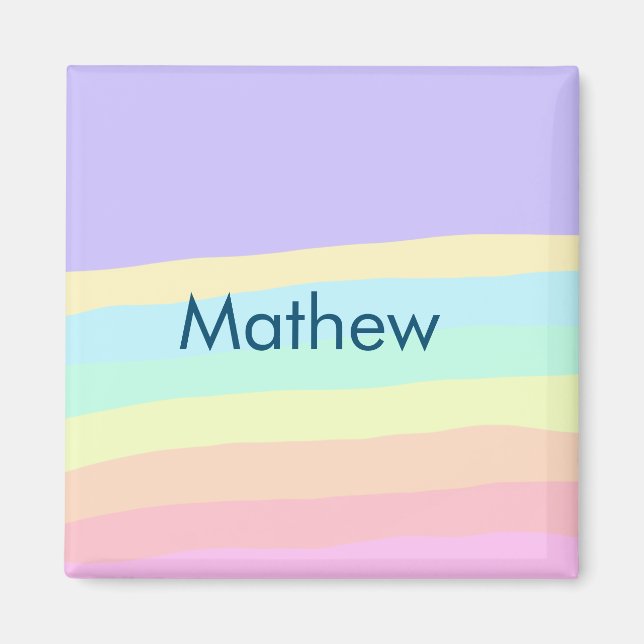 Einfache Anfangsbuchstaben Monogramm fügen Sie Ihr Magnet (Vorne)