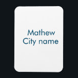 Einfache Anfangsbuchstaben Monogramm fügen Sie Ihr Magnet<br><div class="desc">Gestaltung</div>