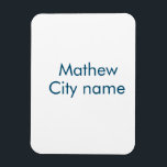 Einfache Anfangsbuchstaben Monogramm fügen Sie Ihr Magnet<br><div class="desc">Gestaltung</div>