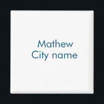 Einfache Anfangsbuchstaben Monogramm fügen Sie Ihr Magnet<br><div class="desc">Gestaltung</div>