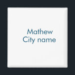 Einfache Anfangsbuchstaben Monogramm fügen Sie Ihr Magnet<br><div class="desc">Gestaltung</div>