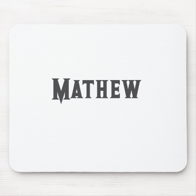 Einfache Anfangsbuchstaben Monogramm fügen Sie Ihr Mousepad (Vorne)