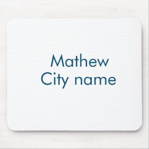 Einfache Anfangsbuchstaben Monogramm fügen Sie Ihr Mousepad