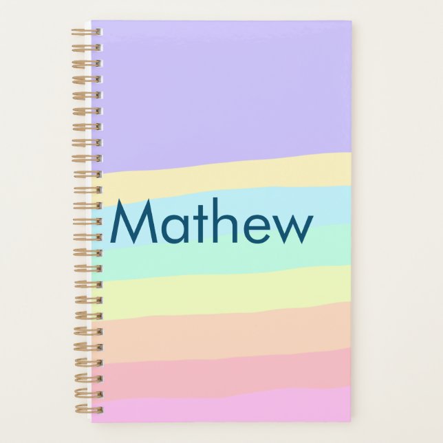 Einfache Anfangsbuchstaben Monogramm fügen Sie Ihr Planer (Vorderseite)