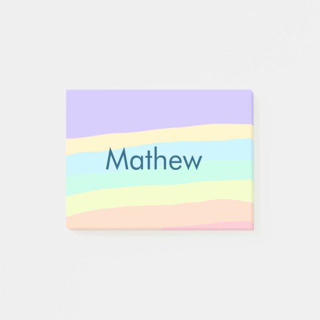 Einfache Anfangsbuchstaben Monogramm fügen Sie Ihr Post-it Klebezettel (Vorderseite)