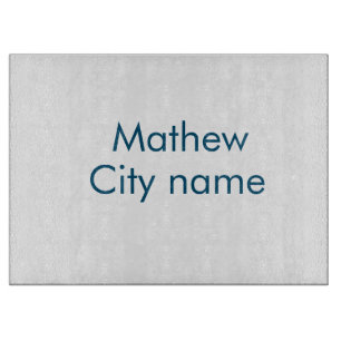 Einfache Anfangsbuchstaben Monogramm fügen Sie Ihr Schneidebrett