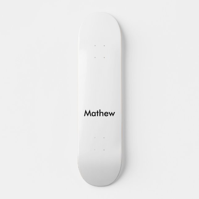 Einfache Anfangsbuchstaben Monogramm fügen Sie Ihr Skateboard (Vorne)