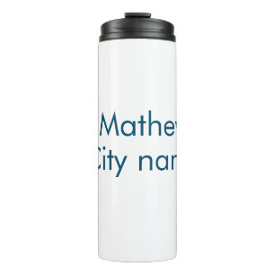 Einfache Anfangsbuchstaben Monogramm fügen Sie Ihr Thermosbecher