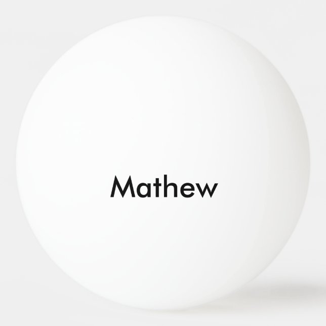 Einfache Anfangsbuchstaben Monogramm fügen Sie Ihr Tischtennisball (Vorderseite)