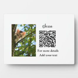 Einfache Angaben zum Tiernamen QR-Code hinzufügen  Fotoplatte