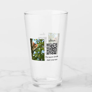 Einfache Angaben zum Tiernamen QR-Code hinzufügen Glas