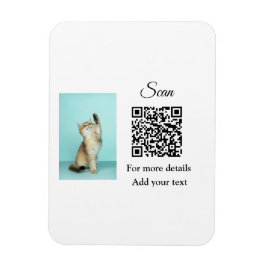 Einfache Angaben zum Tiernamen QR-Code hinzufügen  Magnet