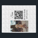 Einfache Angaben zum Tiernamen QR-Code hinzufügen  Puzzle<br><div class="desc">Animal lover design made for cute animals,  you can add your pet name it’s details along with its q r code and it's picture</div>