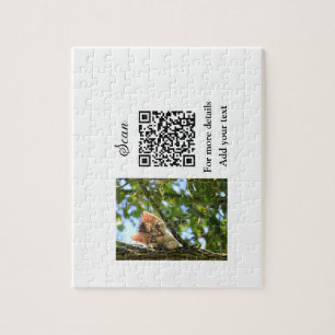 Einfache Angaben zum Tiernamen QR-Code hinzufügen  Puzzle