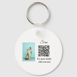 Einfache Angaben zum Tiernamen QR-Code hinzufügen  Schlüsselanhänger