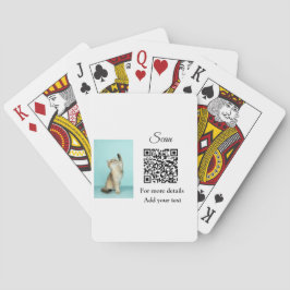 Einfache Angaben zum Tiernamen QR-Code hinzufügen  Spielkarten