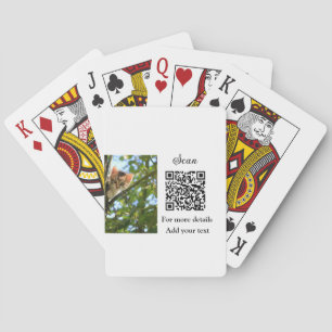 Einfache Angaben zum Tiernamen QR-Code hinzufügen  Spielkarten