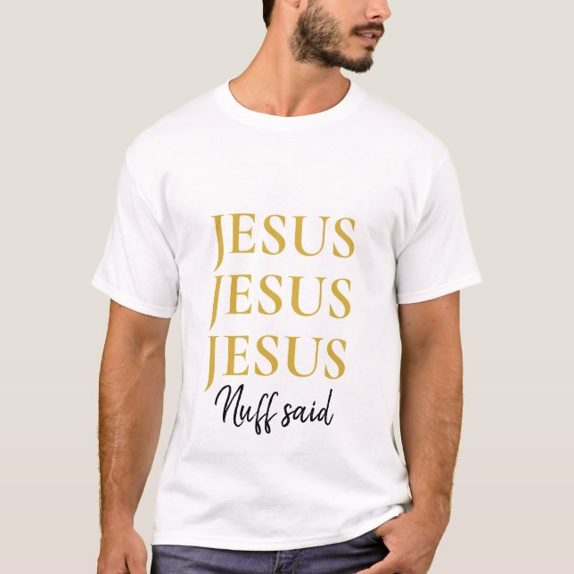 Einfache Angewohnheit Jesus Christlich T-Shirt (Vorderseite)