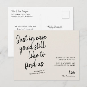 Einfache Ankündigung der modernen, lustigen Creme  Postkarte