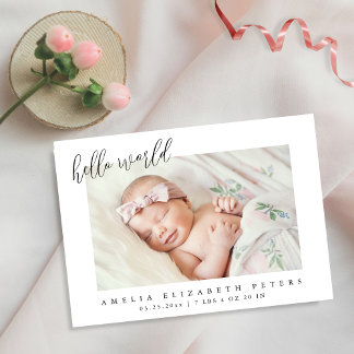 Einfache Ankündigung der Neugeborenen