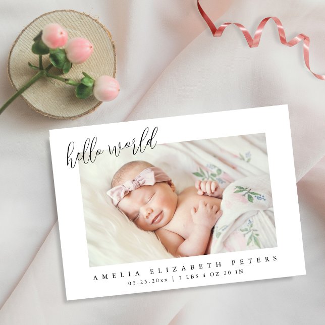 Einfache Ankündigung der Neugeborenen (Von Creator hochgeladen)