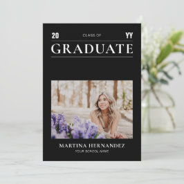 Einfache Ankündigung des Fotos "Moderner Schwarzer