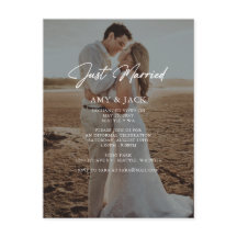 Einfache Ankündigung einer Hochzeit durch das mode