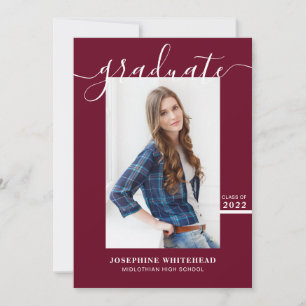 Einfache Ankündigung eines Fotos als Graduate 2022