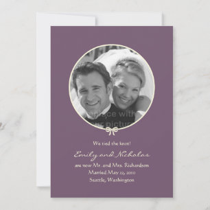 Einfache Ankündigung eines Fotos zur Hochzeit - Li