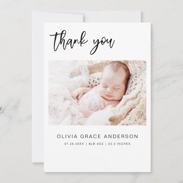 Einfache Ankündigung von Foto Collage Modern (Vorderseite)