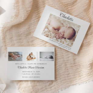 Einfache Ankündigung von Foto für den Namen von Sk