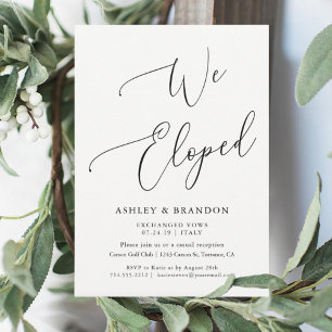 Einfache Ankündigungskarten für die Flitterwochen  Einladung