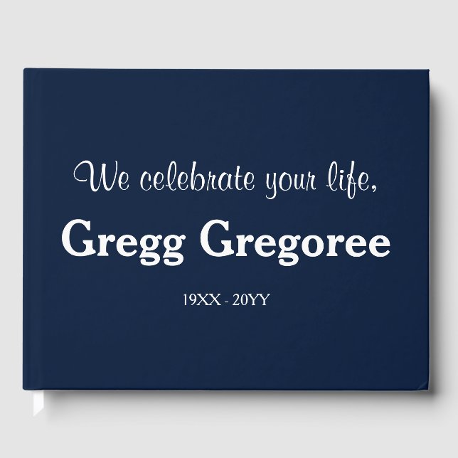 Einfache Anteilnahme Gästebuch (Vorderseite)