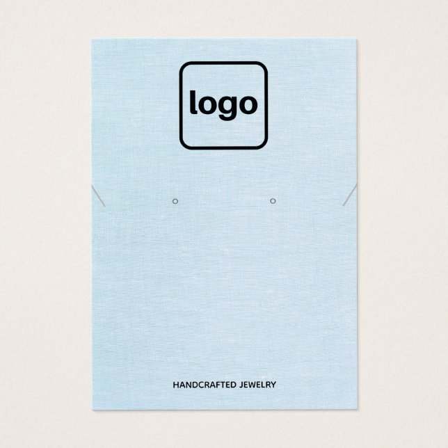 Einfache Anzeige von Blauen Ohrring und Netzklamme (Vorderseite)