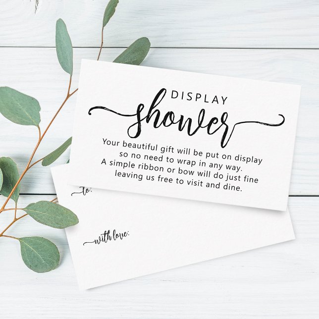 Einfache Anzeige von Skripten Begleitkarte (Simple Script Display Shower Enclosure Card)