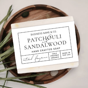 Einfache Apotheke-Seife-Bar Bauchband-Wrap-Label