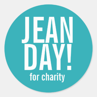 Einfache Aquamarine Jean Day Stickers