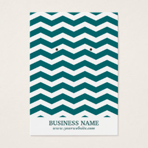 Einfache Aquamarine Zickzack Streifen Ohrring-Halt