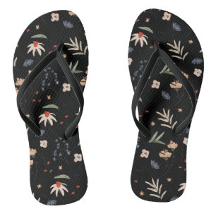 Einfache Aquarell-Blume 1 Flip Flops